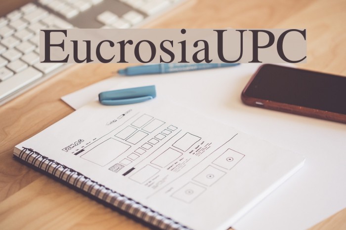 EucrosiaUPC Font examples