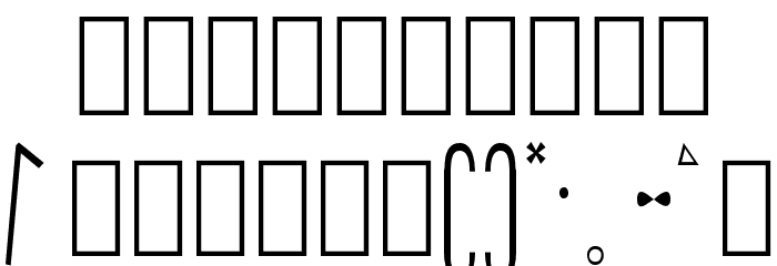 Eufnix Font OTHER CHARS