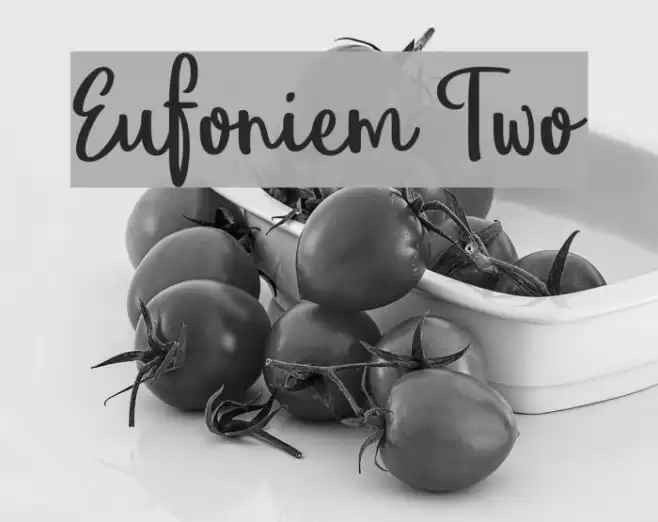 Eufoniem Two Font examples