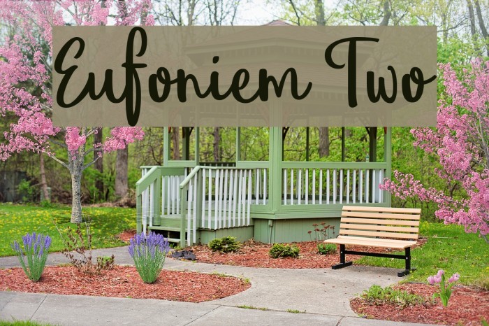 Eufoniem Two Font examples