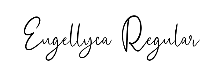 Eugellyca Regular  Free Fonts Download