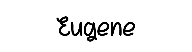 Eugene  नि: शुल्क फ़ॉन्ट्स डाउनलोड