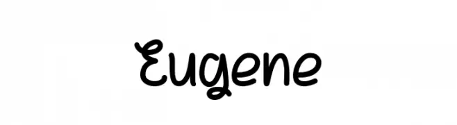 Eugene  Frei Schriftart Herunterladen