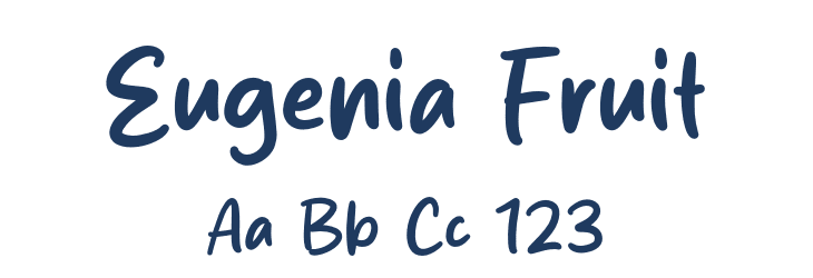 Eugenia Fruit Font Preview