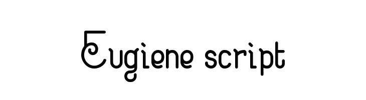 Eugiene script  font caratteri gratis