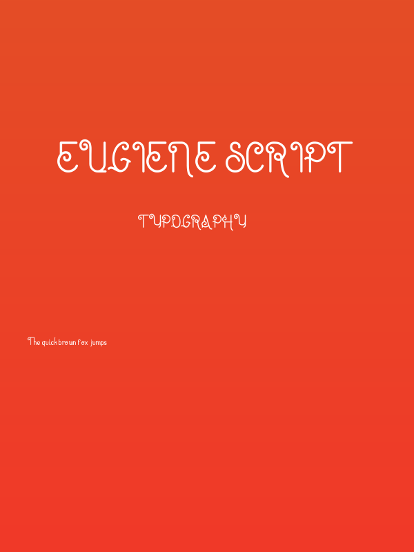 Eugiene script Poster
