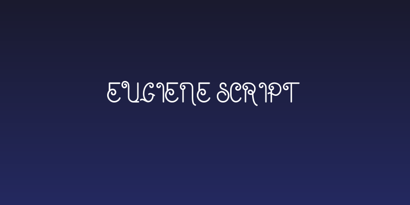 Eugiene script Social Header