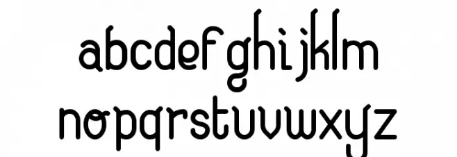 Eugiene script फ़ॉन्ट लोअरकेस