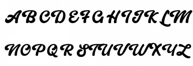 Eunila Script Free Personal Use Regular फ़ॉन्ट अपरकेस