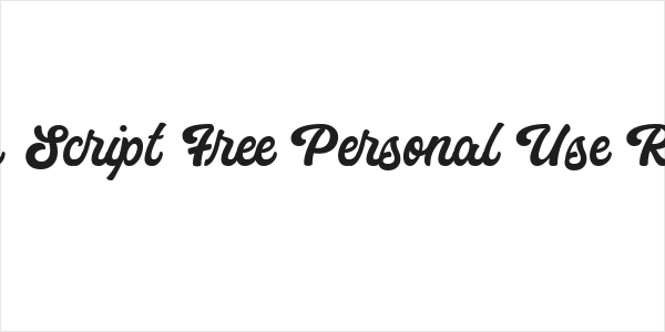 Eunila Script Free Personal Use Regular Logo