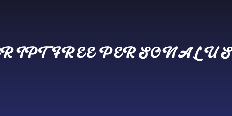 Eunila Script Free Personal Use Regular Social Header