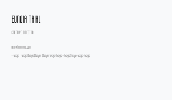 Eunoia Trial Business Card