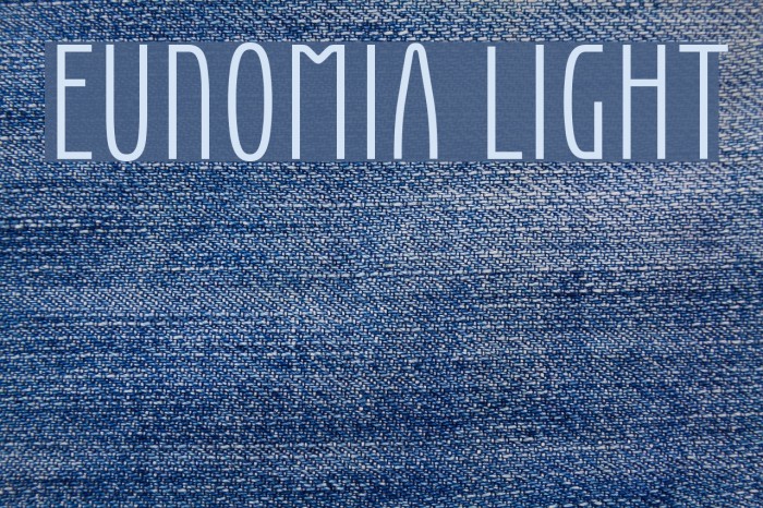 Eunomia Light Font examples