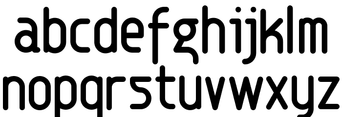 Eunuch Standard Font LOWERCASE