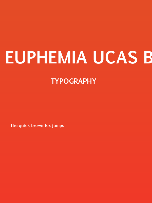 Euphemia UCAS Bold Poster