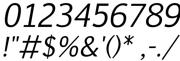 Euphemia UCAS Italic Font OTHER CHARS