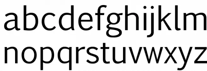 Euphemia UCAS Schriftart Kleinbuchstaben