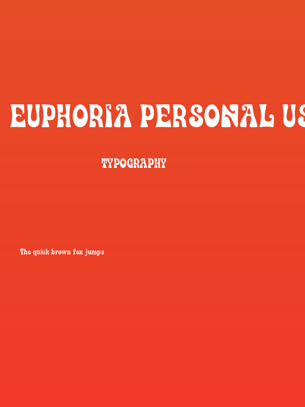 Euphoria PERSONAL USE ONLY! Poster