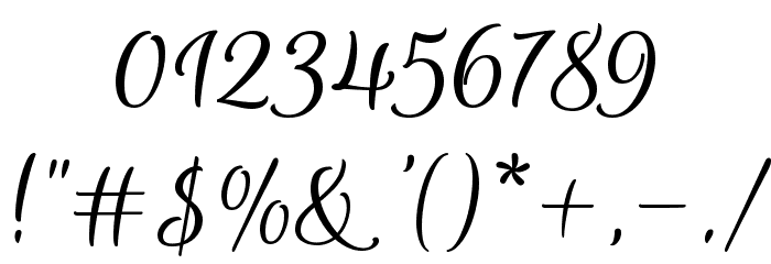 Euphoria Script Font OTHER CHARS