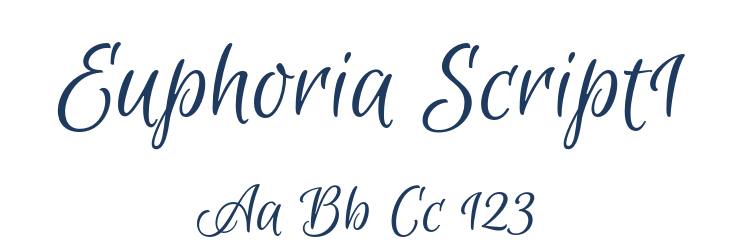 Euphoria Script1 Font Preview