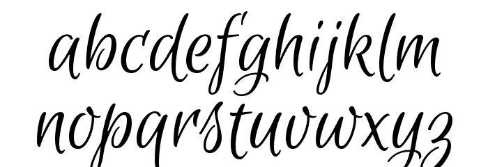 Euphoria Script Font LOWERCASE