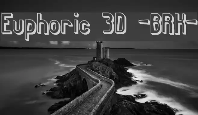 Euphoric 3D -BRK- Font examples