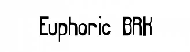 Euphoric BRK  baixar fontes gratis