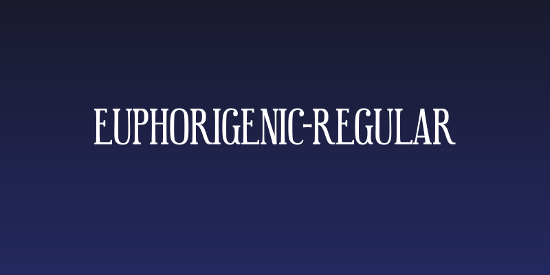 Euphorigenic-Regular Social Header