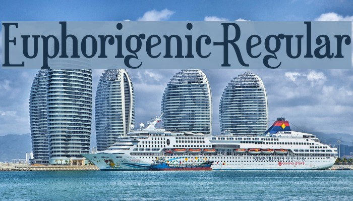 Euphorigenic-Regular Font examples