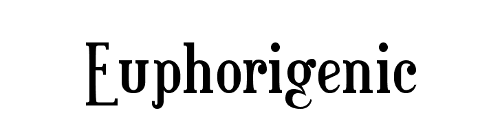Euphorigenic  les polices de caractères gratuit tlcharger