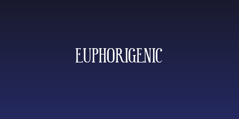Euphorigenic Social Header