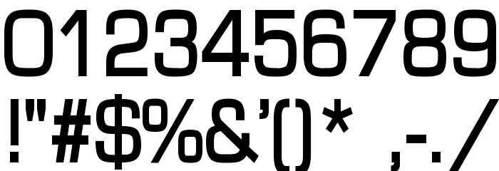 Eurasia Bold Font OTHER CHARS