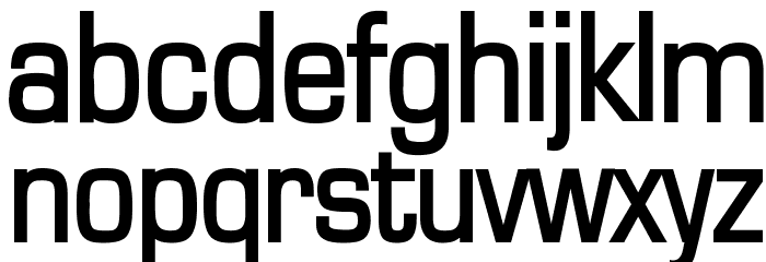 Eurasia Bold Font LOWERCASE