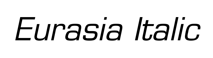 Eurasia Italic Font