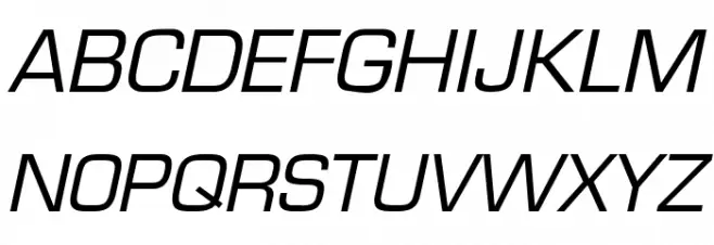 Eurasia Italic Schriftart Groß