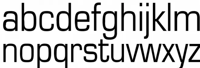 Eurasia Normal Font LOWERCASE