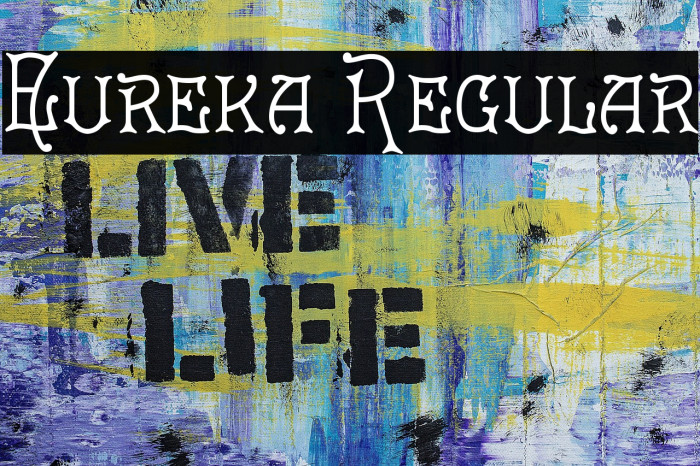 Eureka Regular Font examples