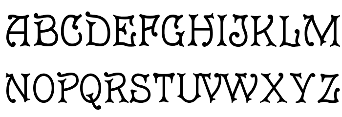 Eureka Font LOWERCASE