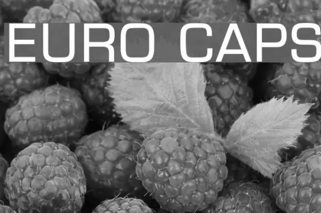 Euro Caps Font examples