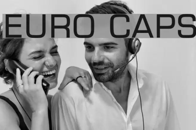 Euro Caps Font examples