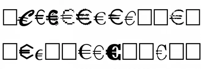 Euro Collection خط أحرف صغيرة