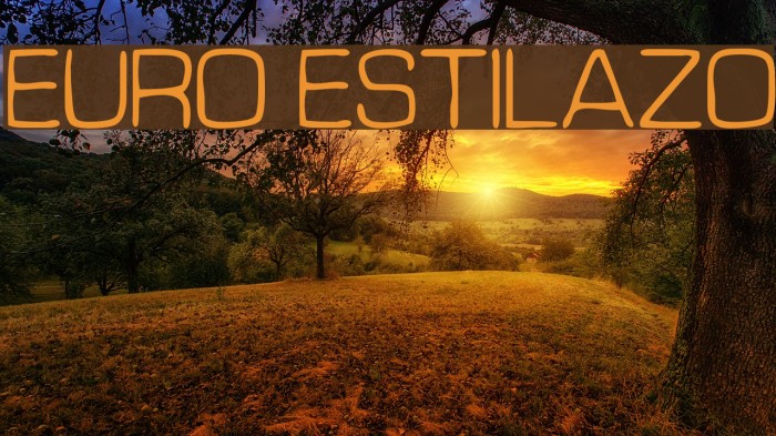 Euro Estilazo Font examples