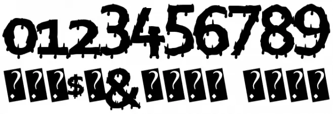 EuroHorror Font OTHER CHARS