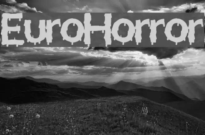 EuroHorror Font examples