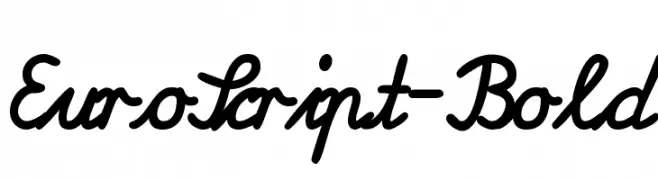 EuroScript-Bold  Frei Schriftart Herunterladen