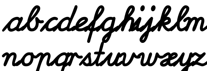 EuroScript-Bold Font LOWERCASE