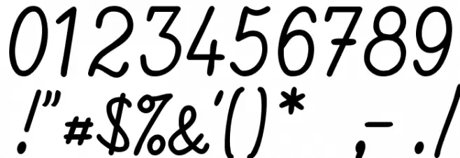 EuroScript Font OTHER CHARS