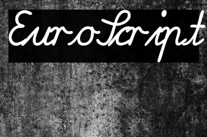 EuroScript Font examples