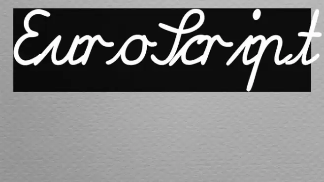 EuroScript Font examples