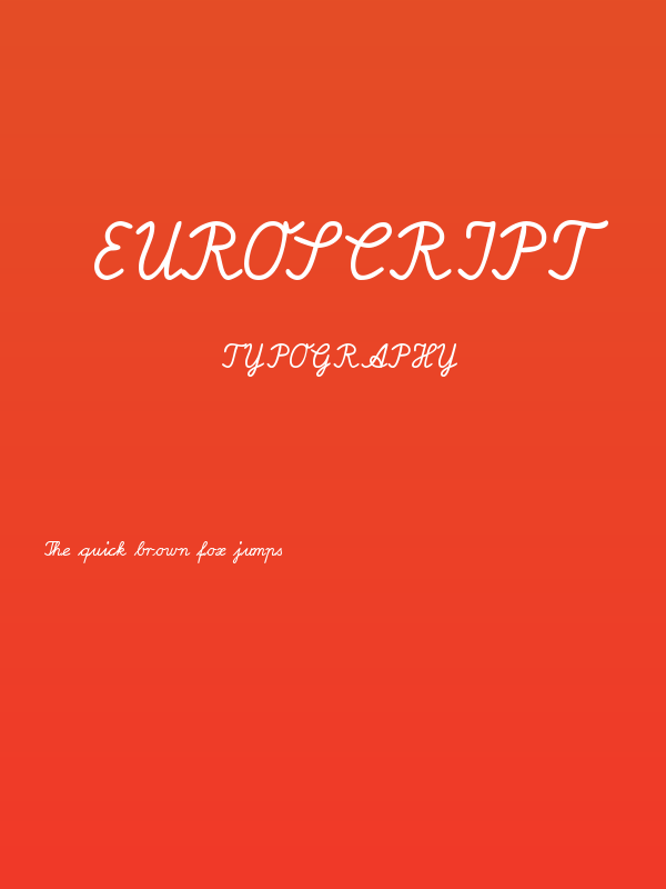 EuroScript Poster